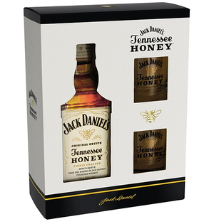 Jack Daniels Honey + 2 poháre 35% 0,7L