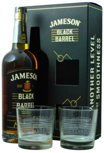 Jameson Black Barrel + 2 Poháre 40% 0,7L