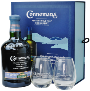 Connemara Distillers Edition + 2 Poháre 43% 0,7L