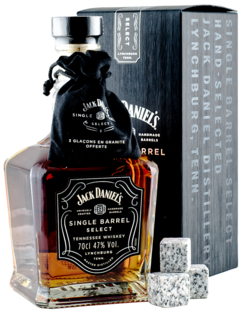 Jack Daniel's Single Barrel Select + Chladiace Kamene 47% 0,7L