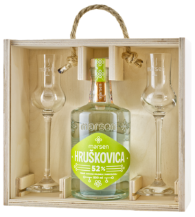 Marsen Hruškovica + 2 Poháre 52% 0,5L