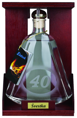 Detesk Fľaša s číslom "40" 40% 0,35l